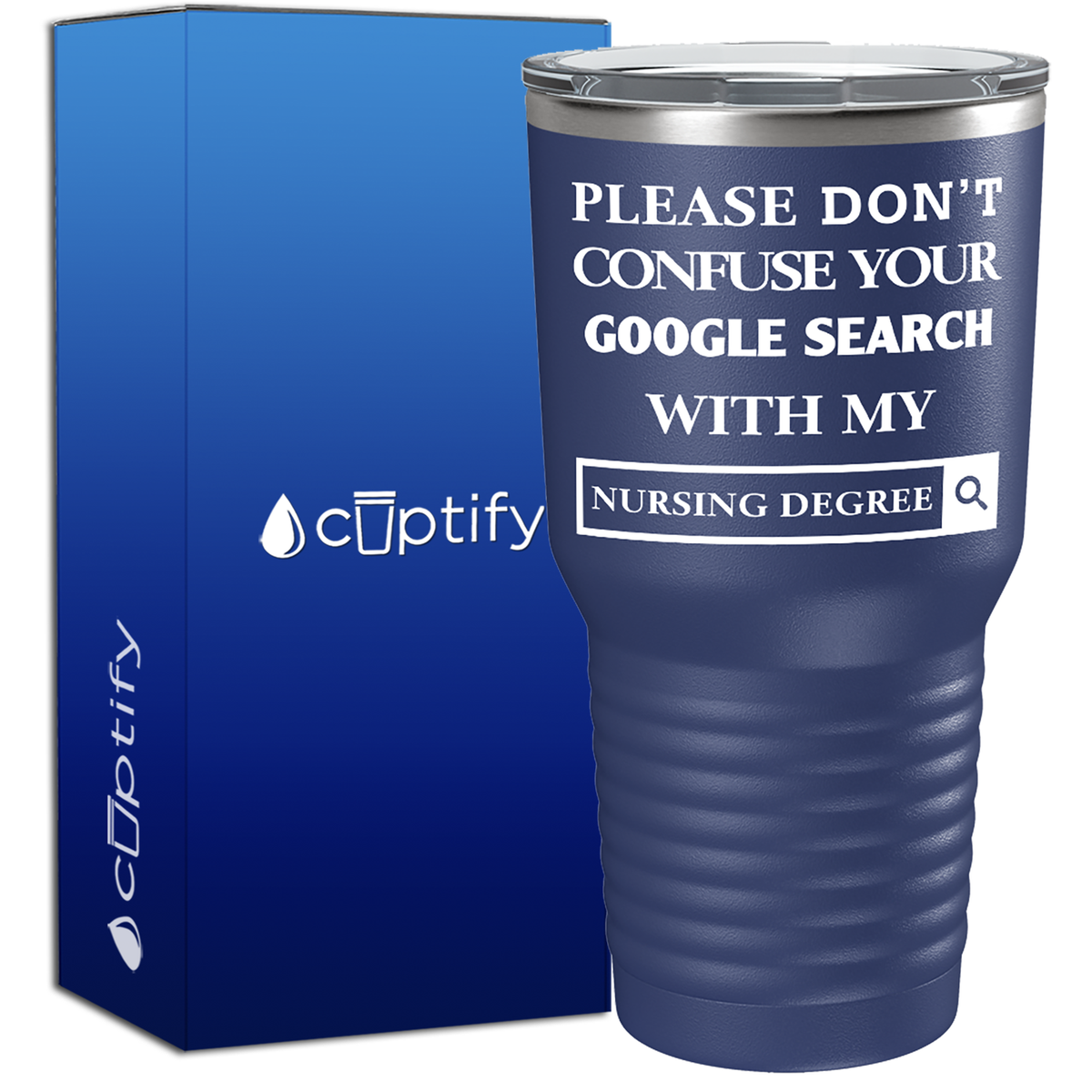 Google Search vs Nursing Degree  Nurse Tumbler