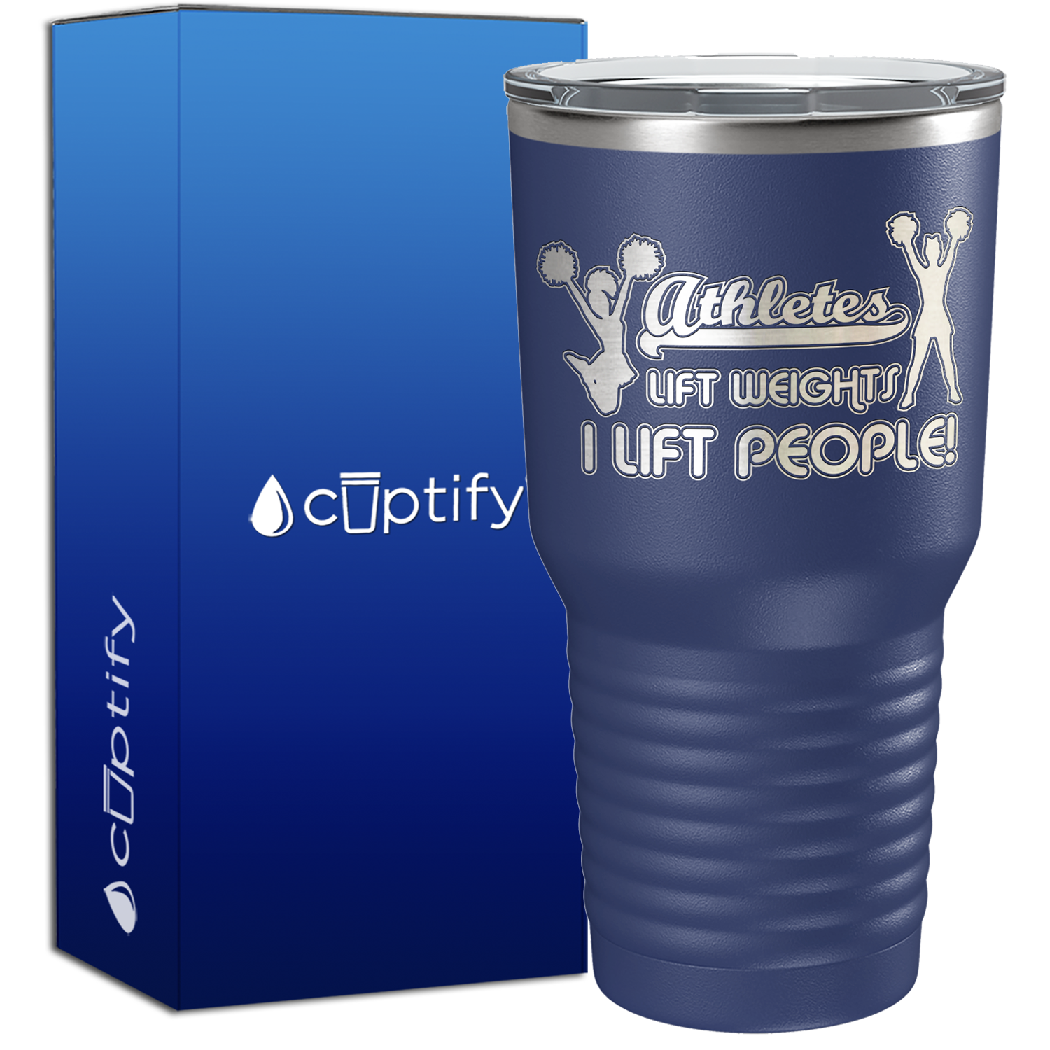 Athletes Lift Weights I Lift People 30oz Cheer Tumbler