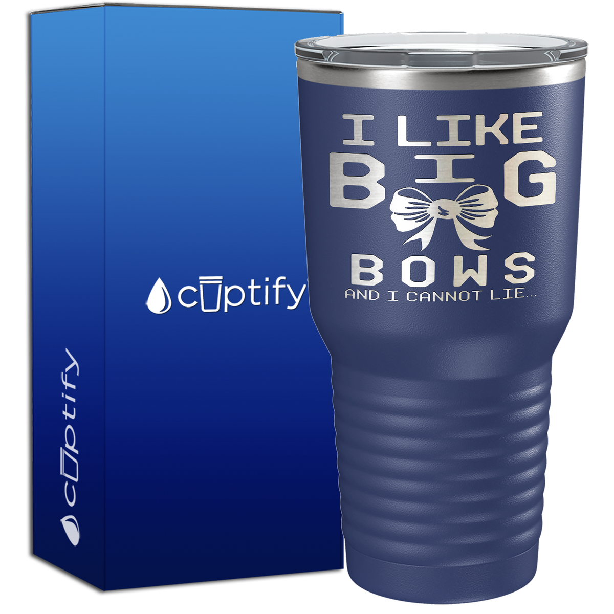 I Like Big Bows 30oz Cheer Tumbler