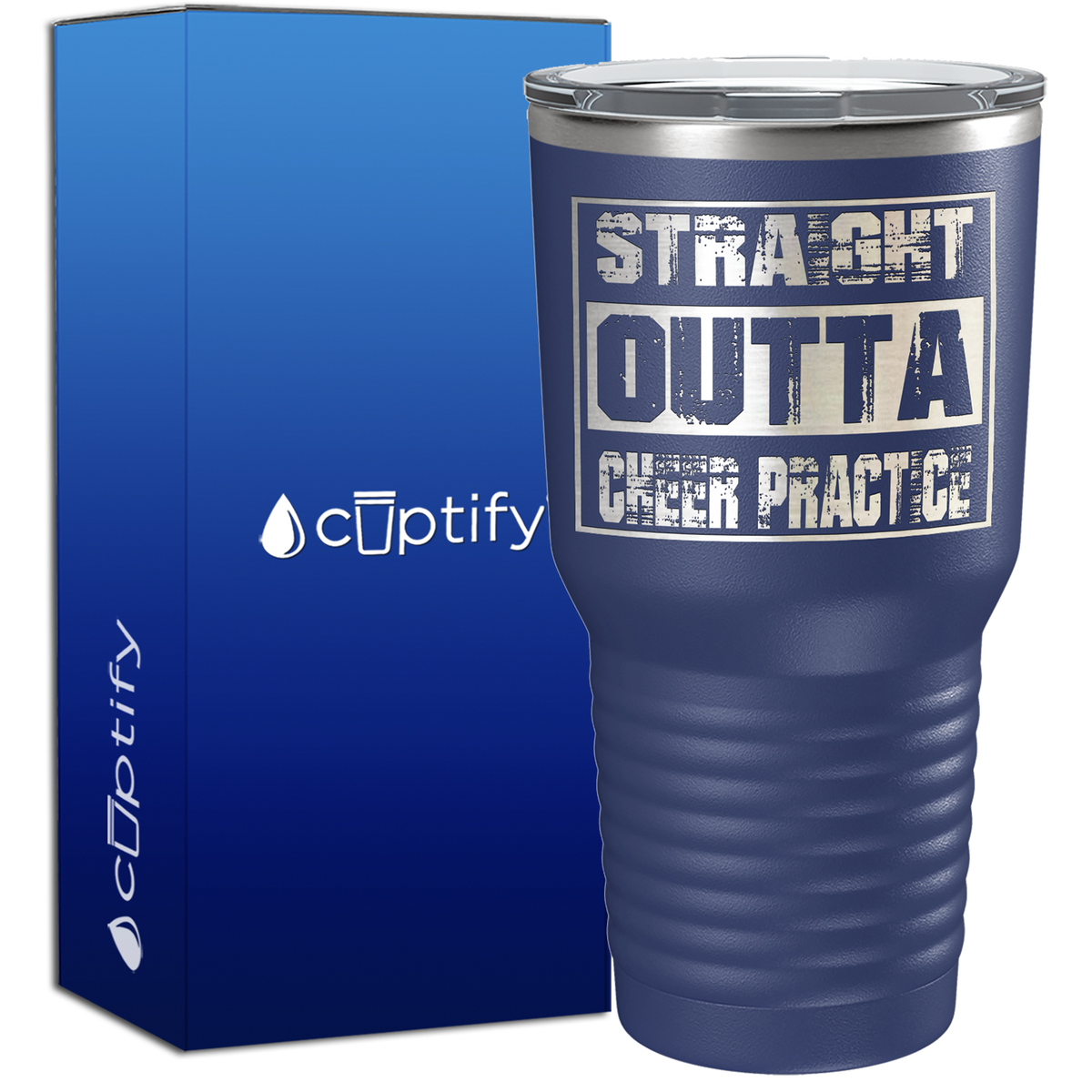 Straight Outta Cheer Practice 30oz Cheer Tumbler