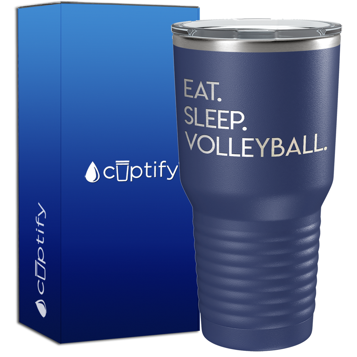 Eat Sleep Volleyball 30oz Stainless Steel Tumbler