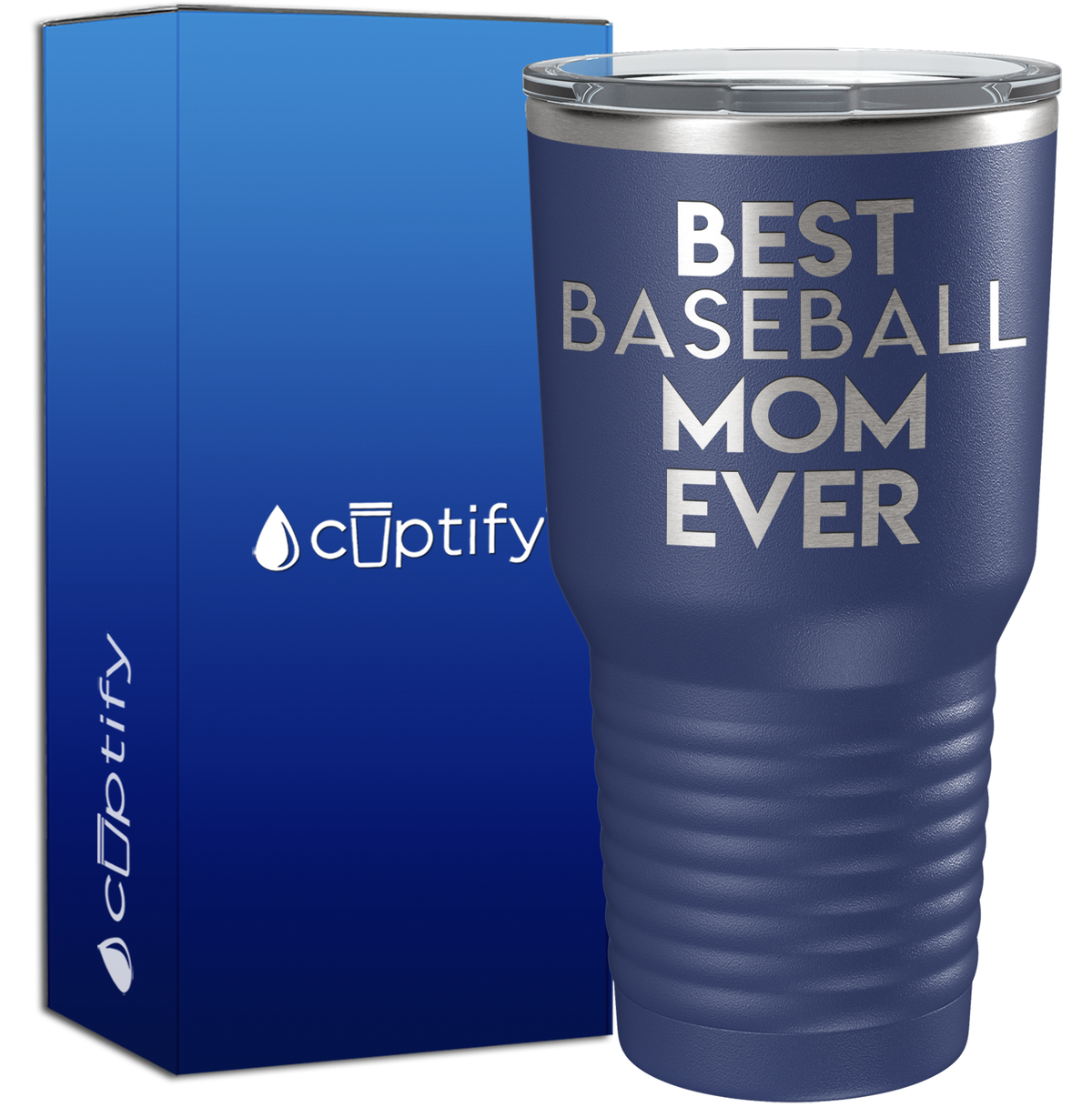 Best Baseball Mom Ever 30oz Baseball Tumbler