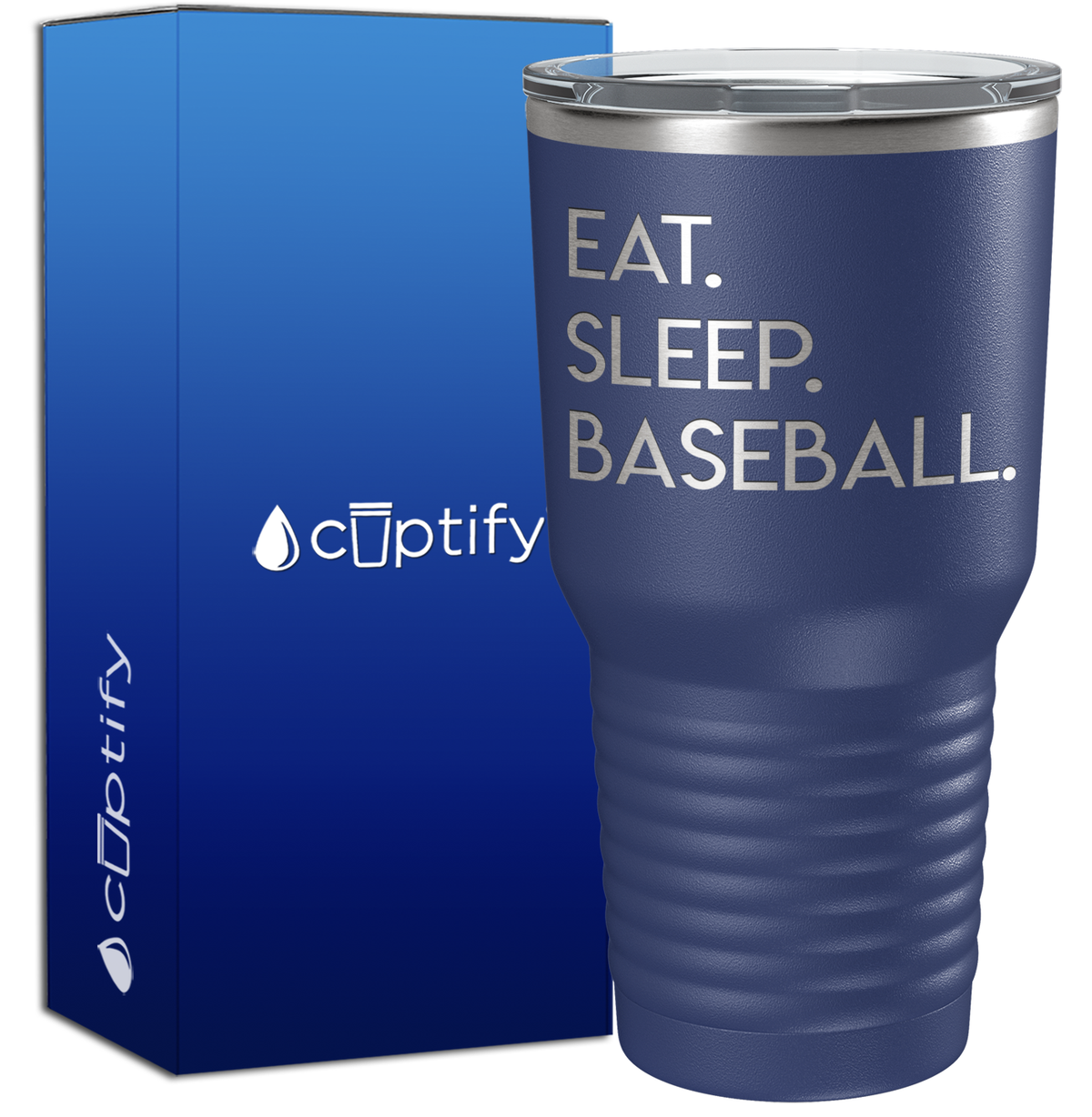 Eat Sleep Baseball 30oz Baseball Tumbler