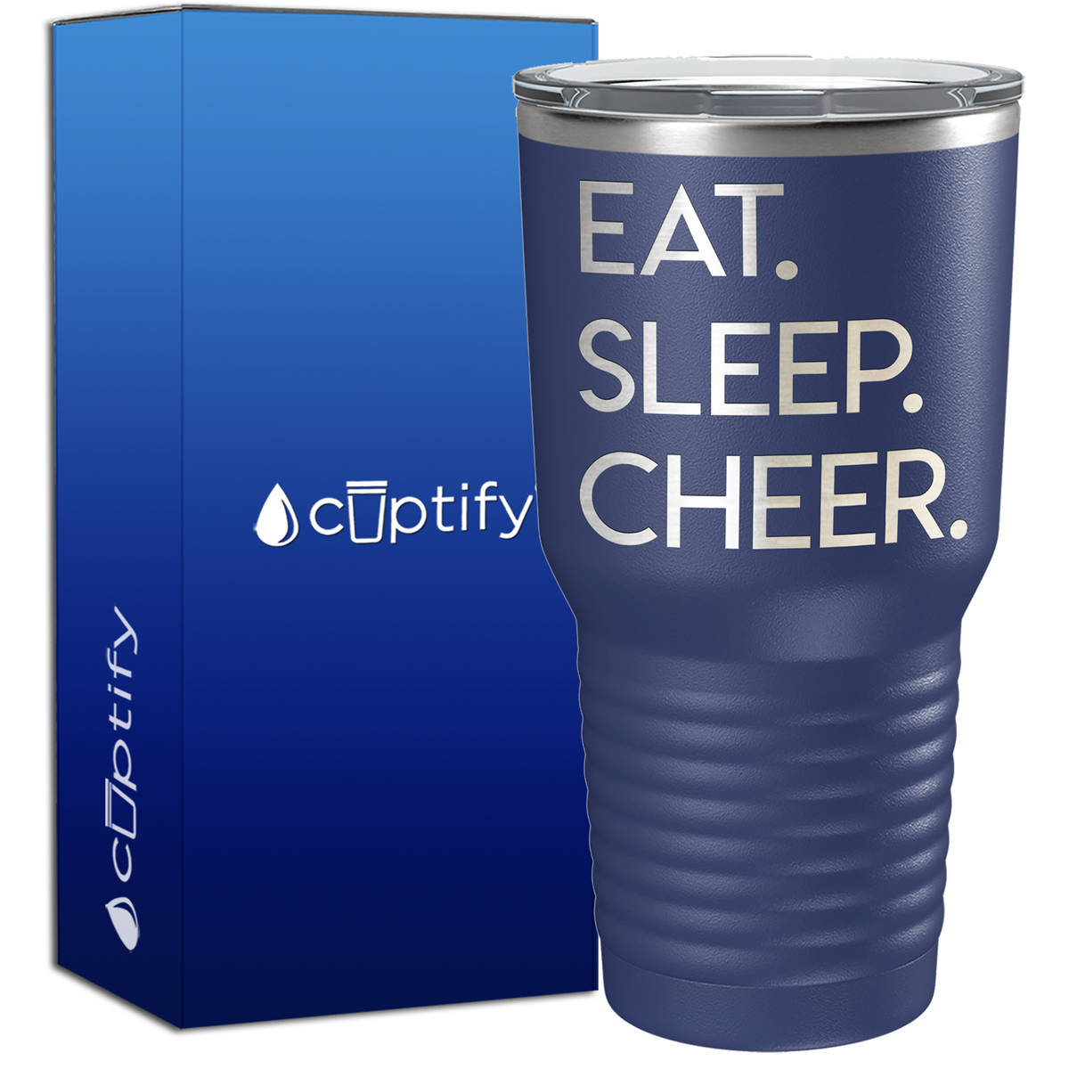 Eat Sleep Cheer 30oz Cheer Tumbler