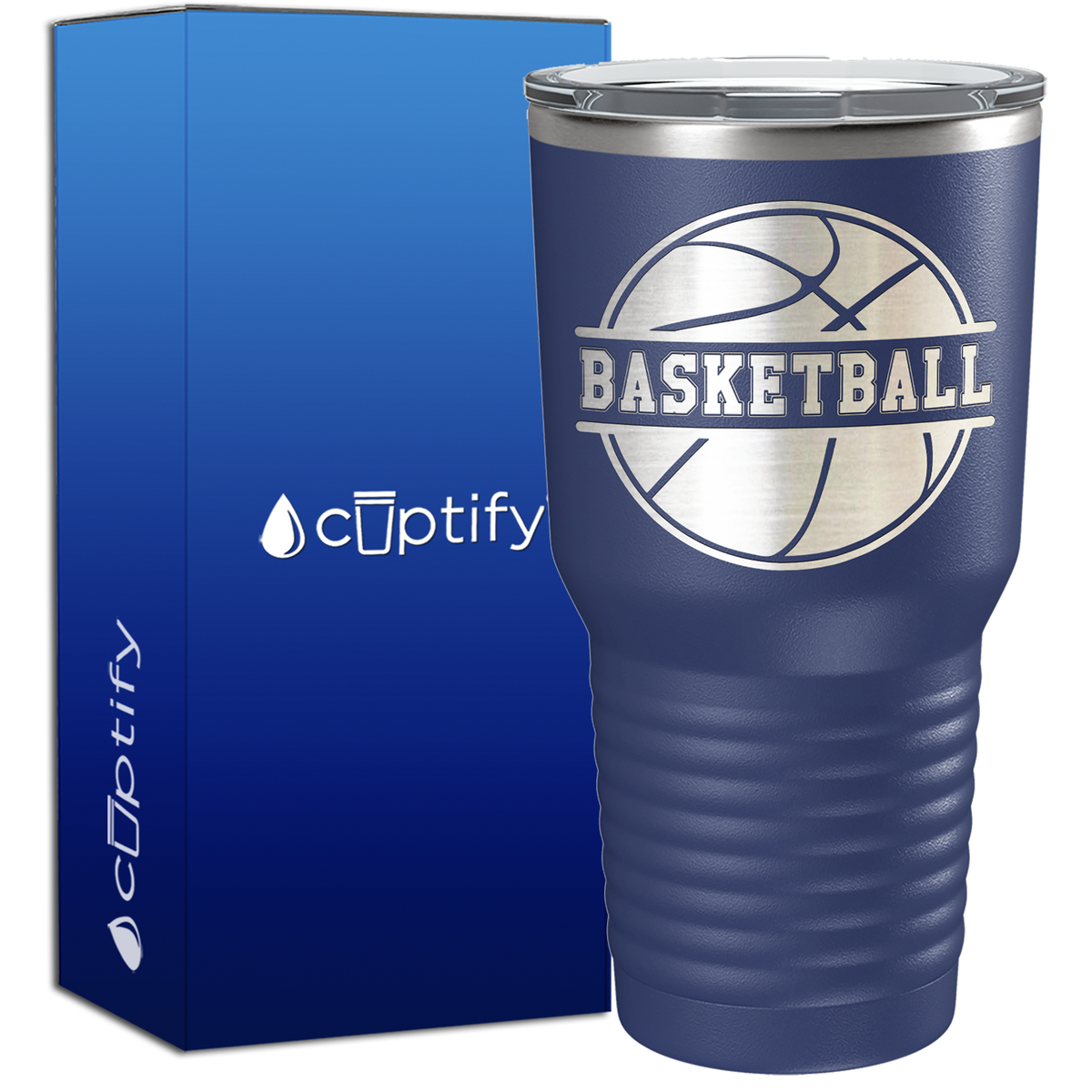 Basketball Ball on 30oz Tumbler