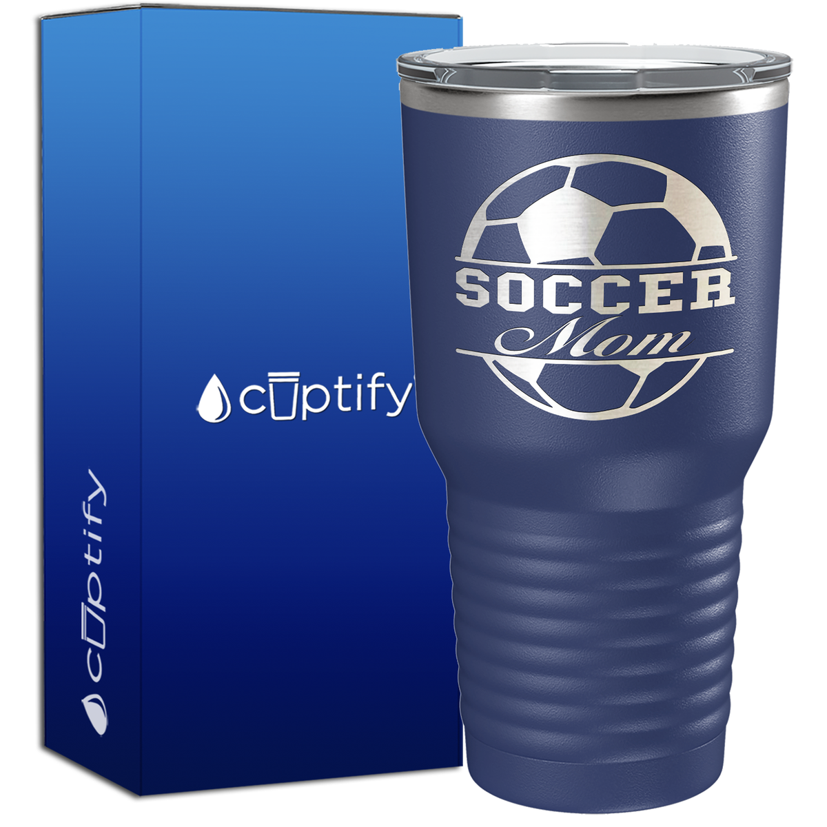 Soccer Ball Mom 30oz Soccer Tumbler