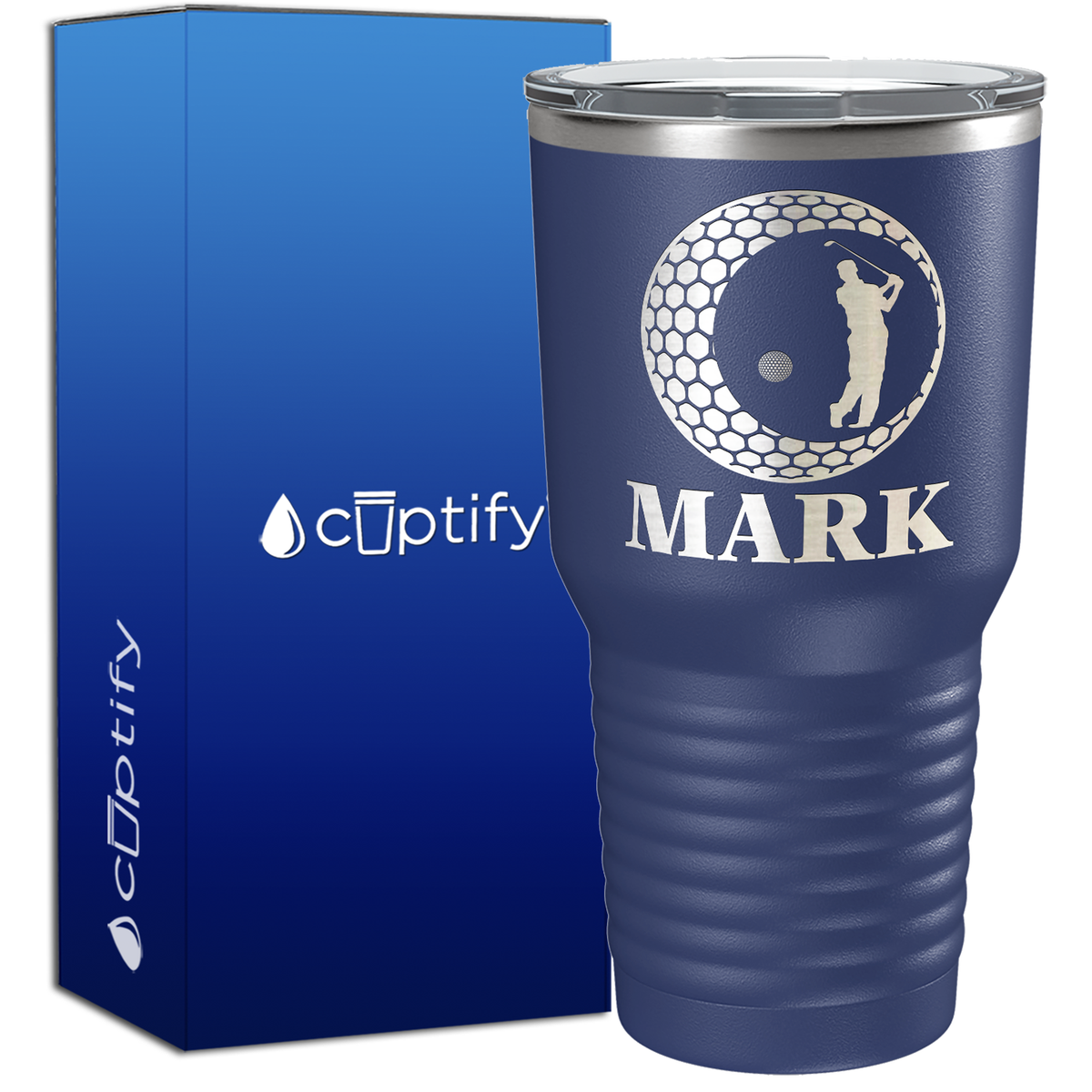 Personalized Golfer in Ball 30oz Golf Tumbler