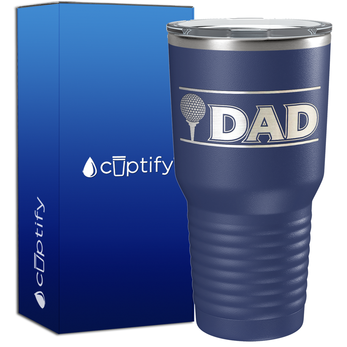 Golf Dad with Golf Ball 30oz Golf Tumbler