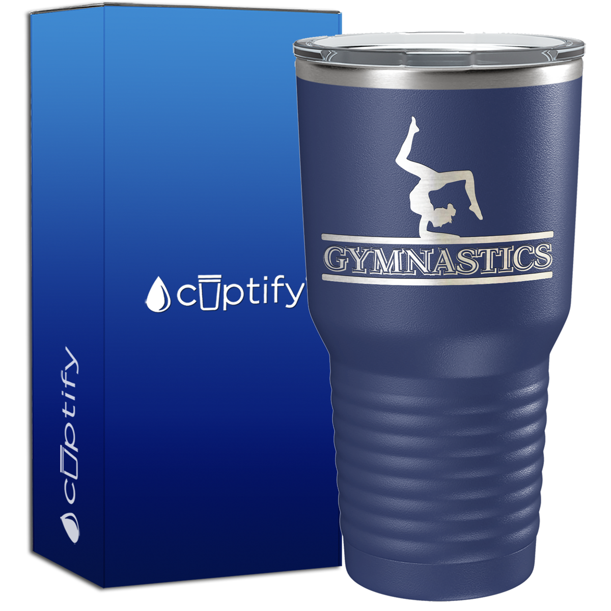 Gymnastics Silhouette 30oz Gymnastics Tumbler