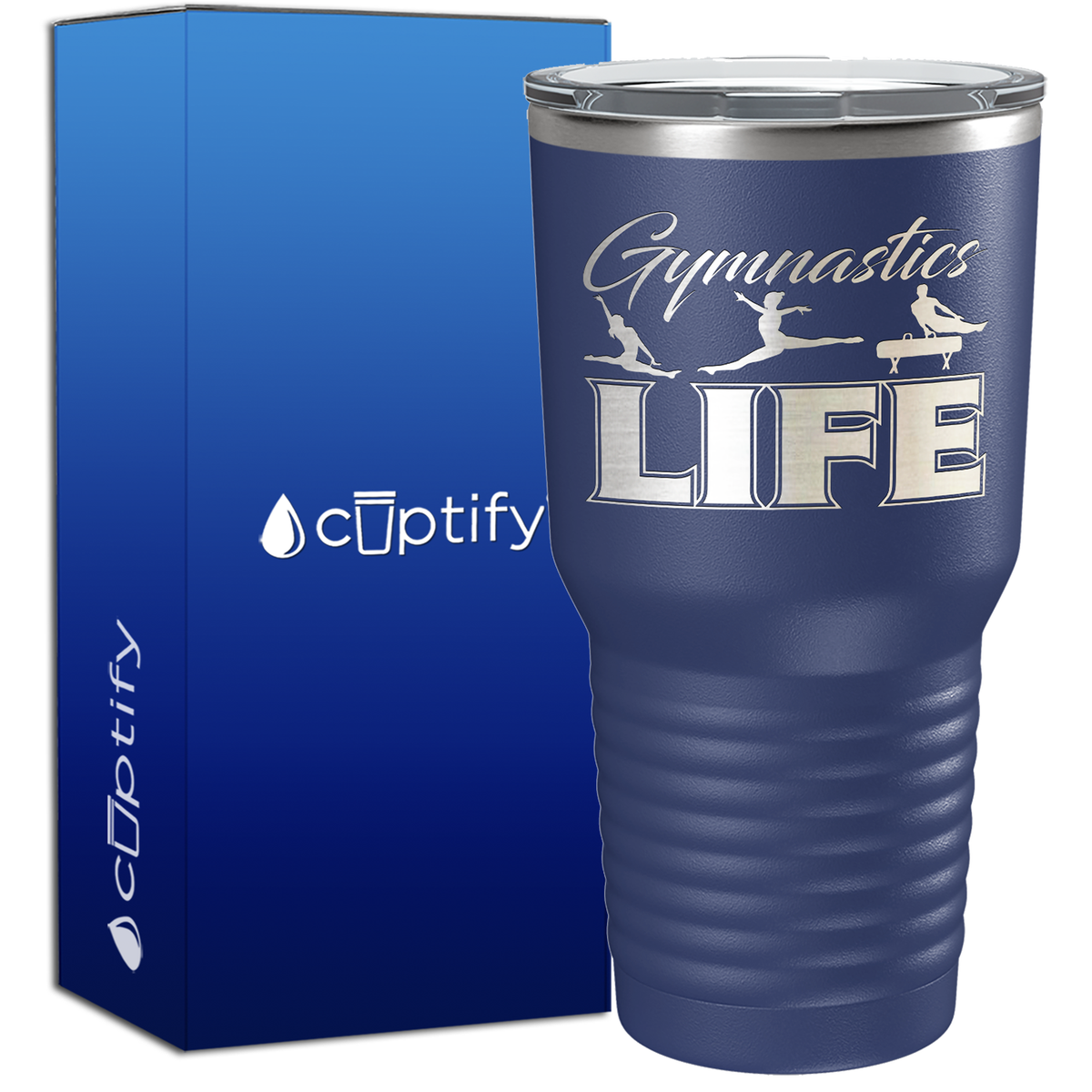 Gymnastics LIFE Silhouettes 30oz Gymnastics Tumbler