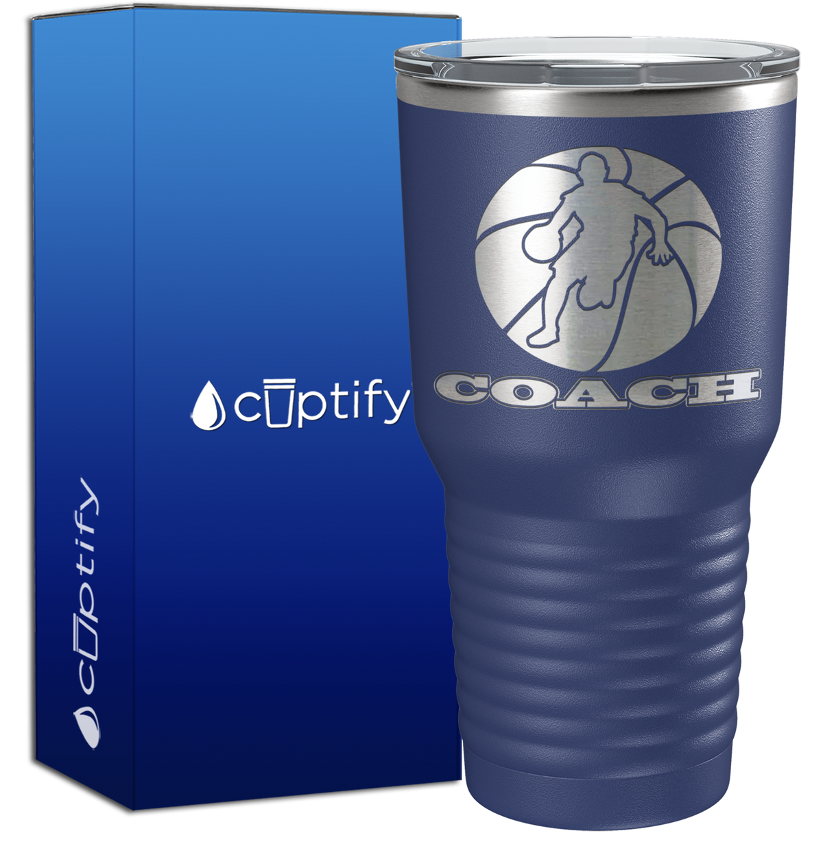 Basketball Coach Silhouette 30oz Coach Tumbler