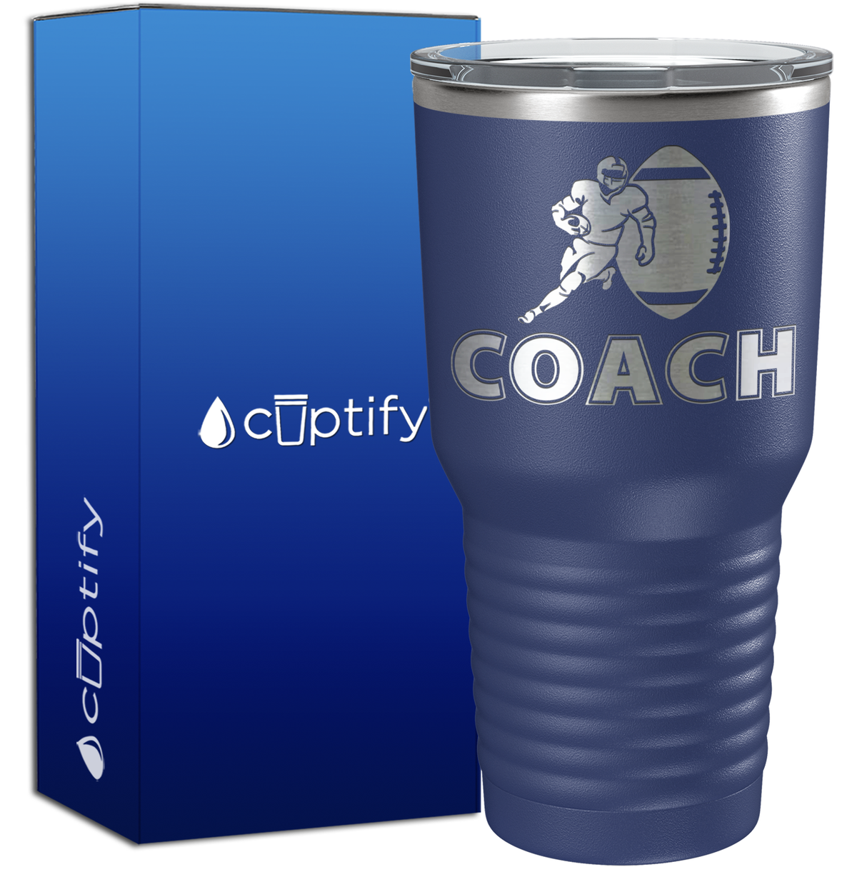 Football Coach Silhouette 30oz Coach Tumbler