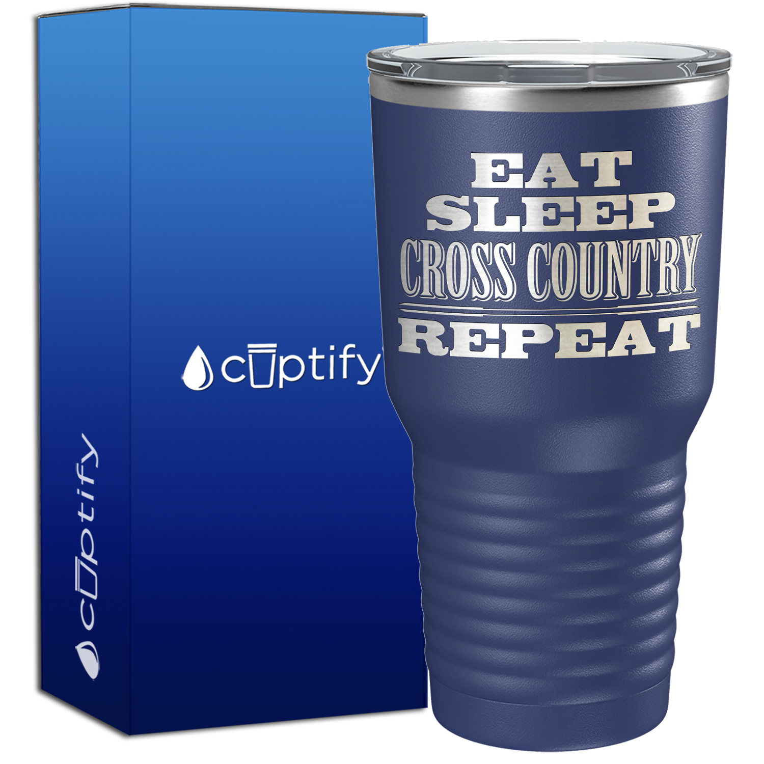 Eat Sleep Cross Country Repeat 30oz Cross Country Tumbler