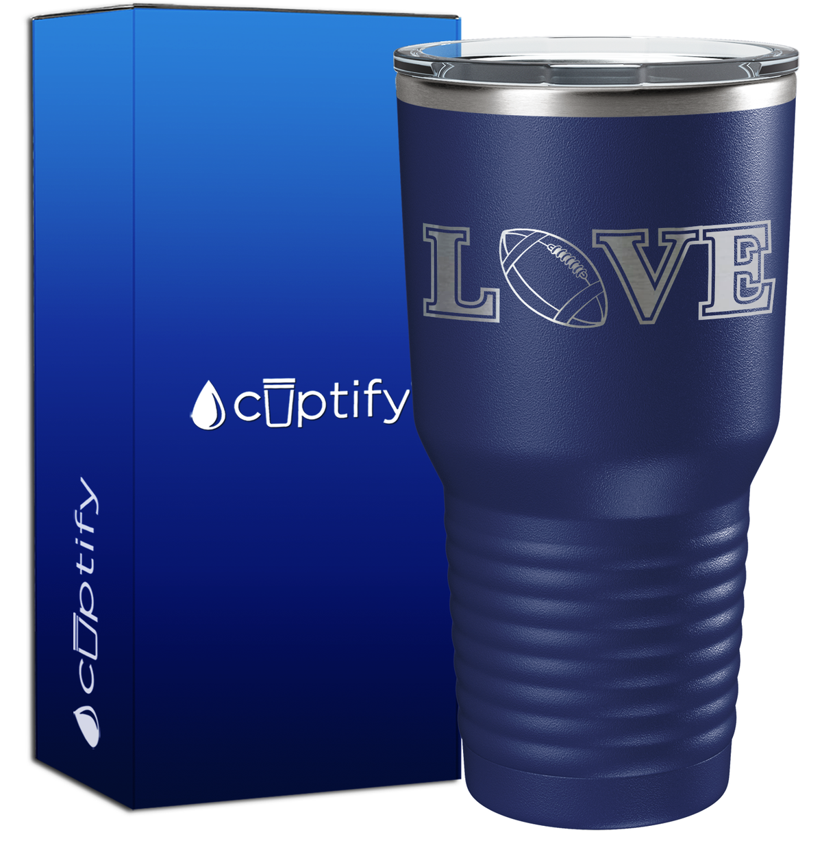 Football Love 30oz Football Tumbler