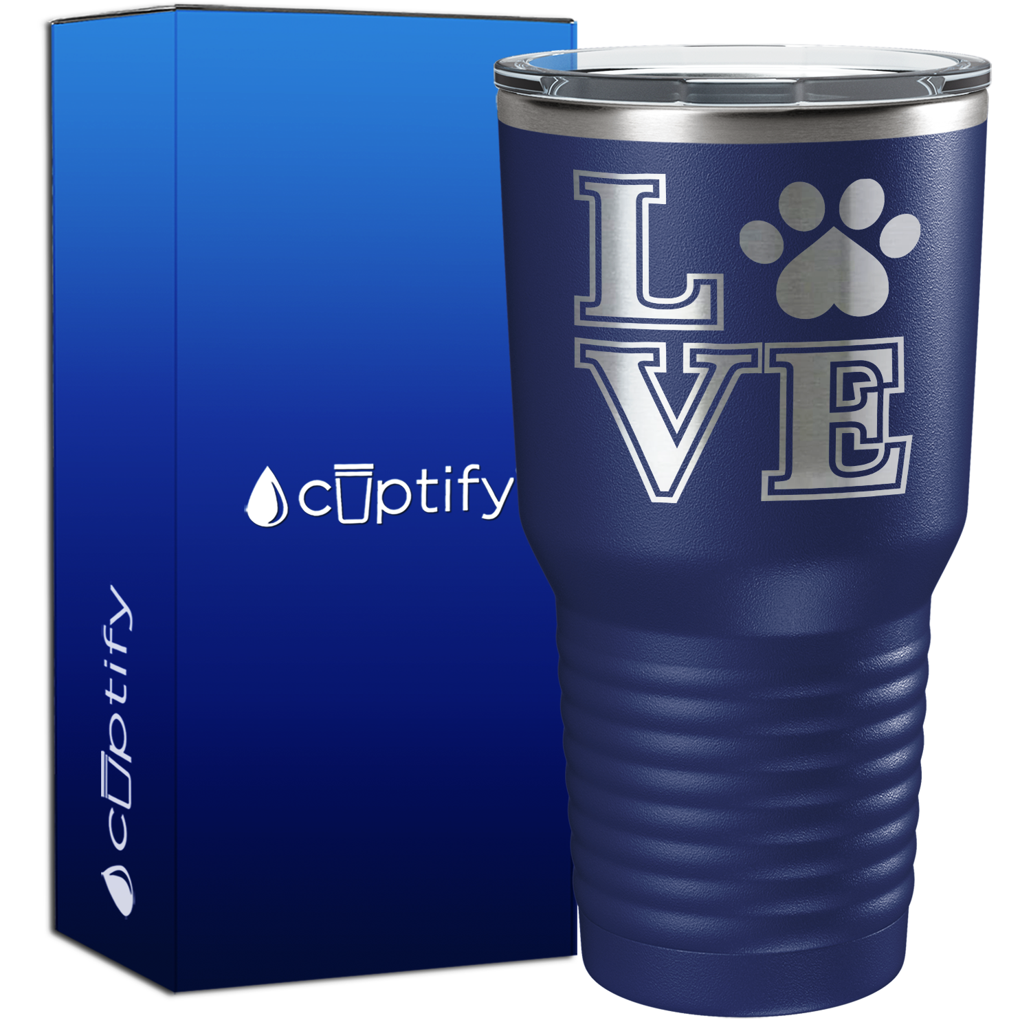 Love Dogs Paw Print 30oz Dogs Tumbler