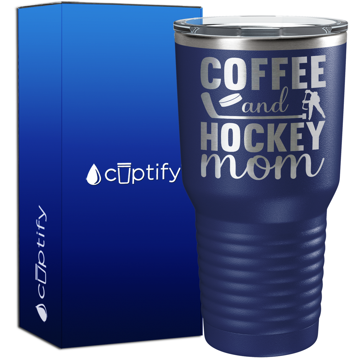 Coffee and Hockey Mom 30oz Hockey Tumbler
