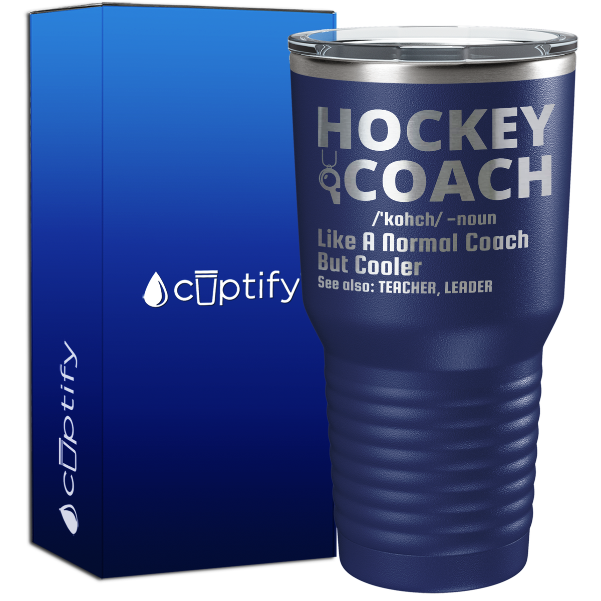 Hockey Coach Like a Normal Coach But Cooler 30oz Hockey Tumbler