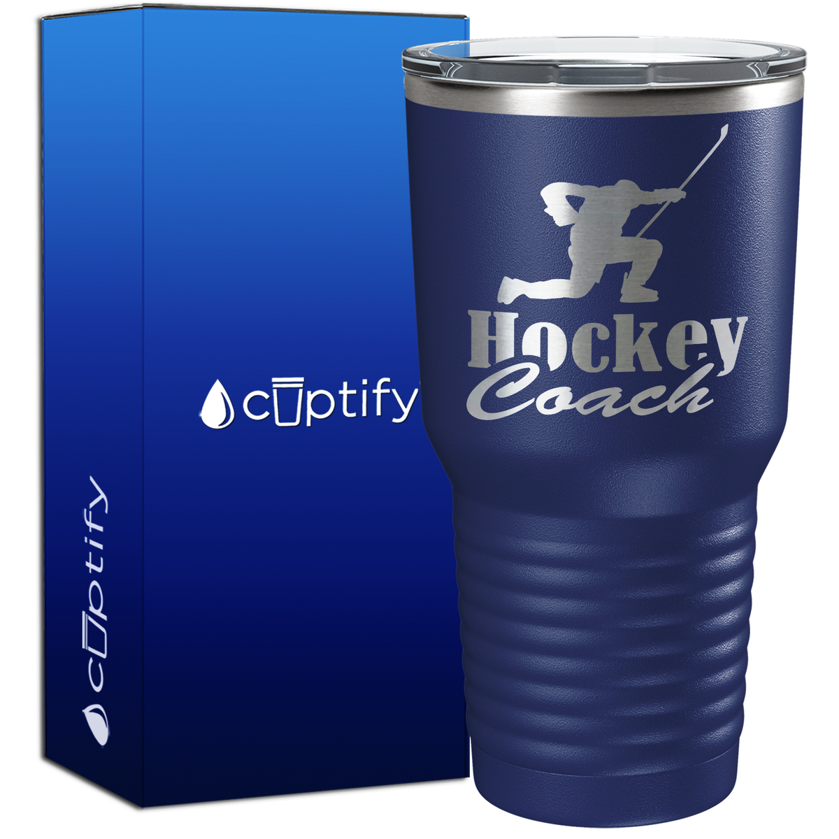 Hockey Coach Goal Pose 30oz Hockey Tumbler