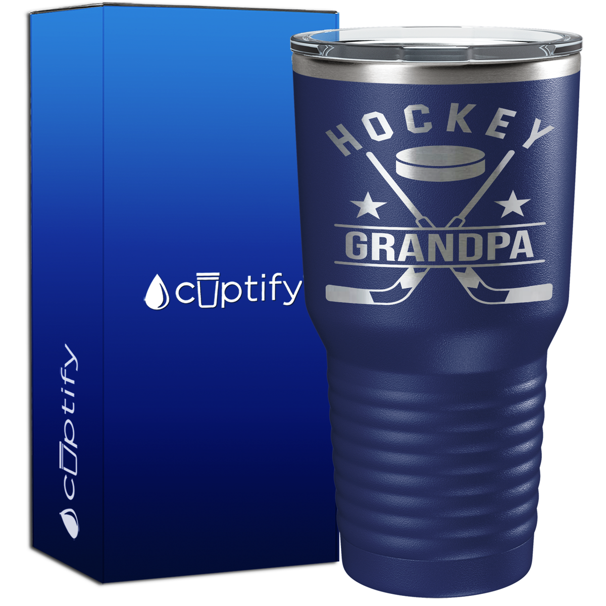 Hockey Grandpa 30oz Hockey Tumbler