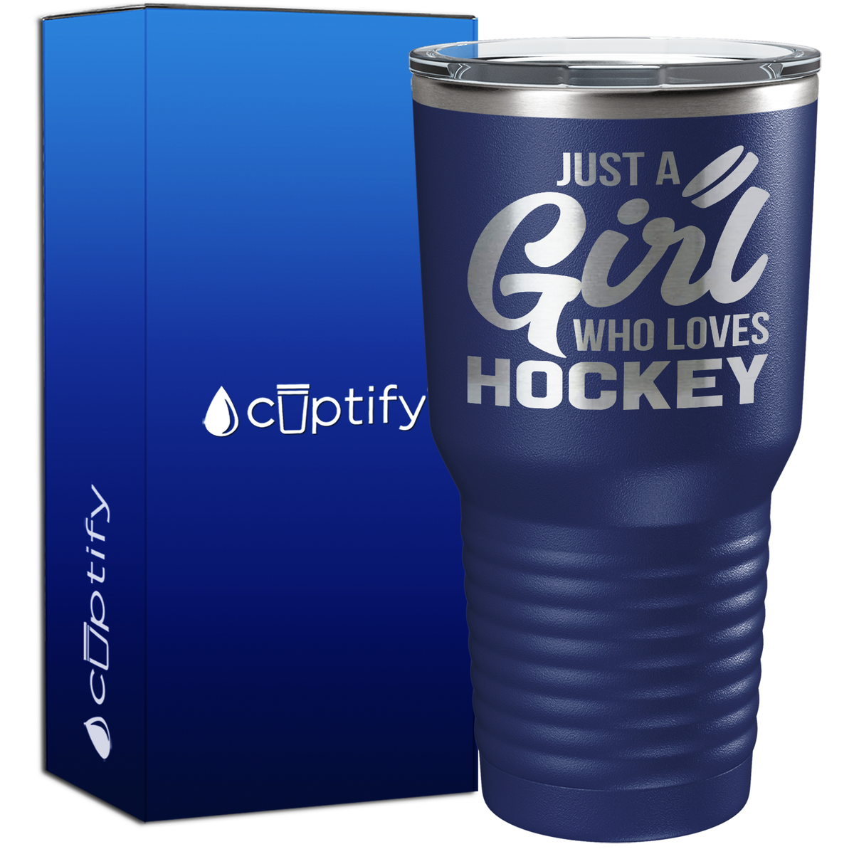 Just a Girl Who Loves Hockey 30oz Hockey Tumbler