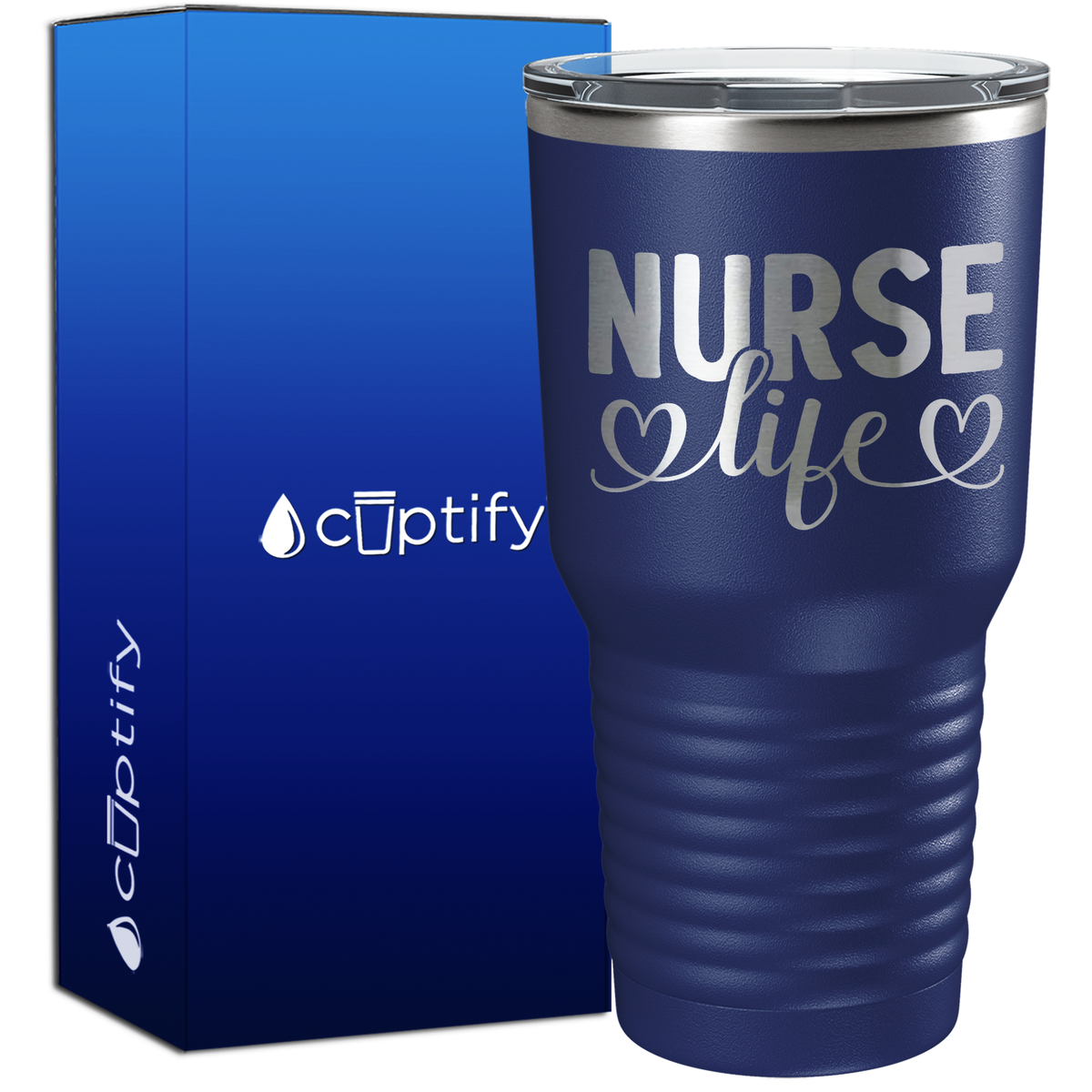 Nurse Life Hearts 30oz Nurse Tumbler