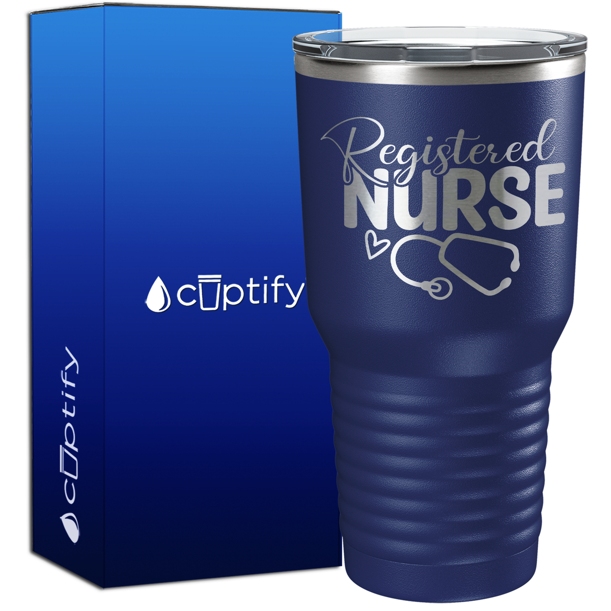 Registered Nurse Stethoscope 30oz Nurse Tumbler