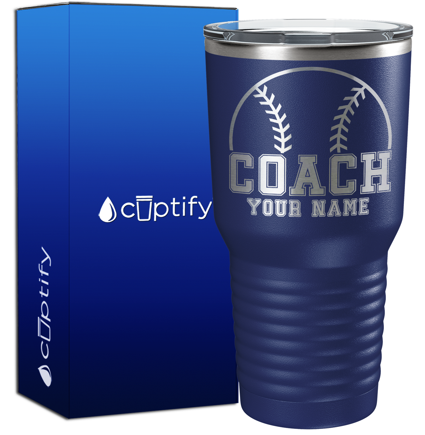 Personalized Baseball Coach 30oz Coach Tumbler