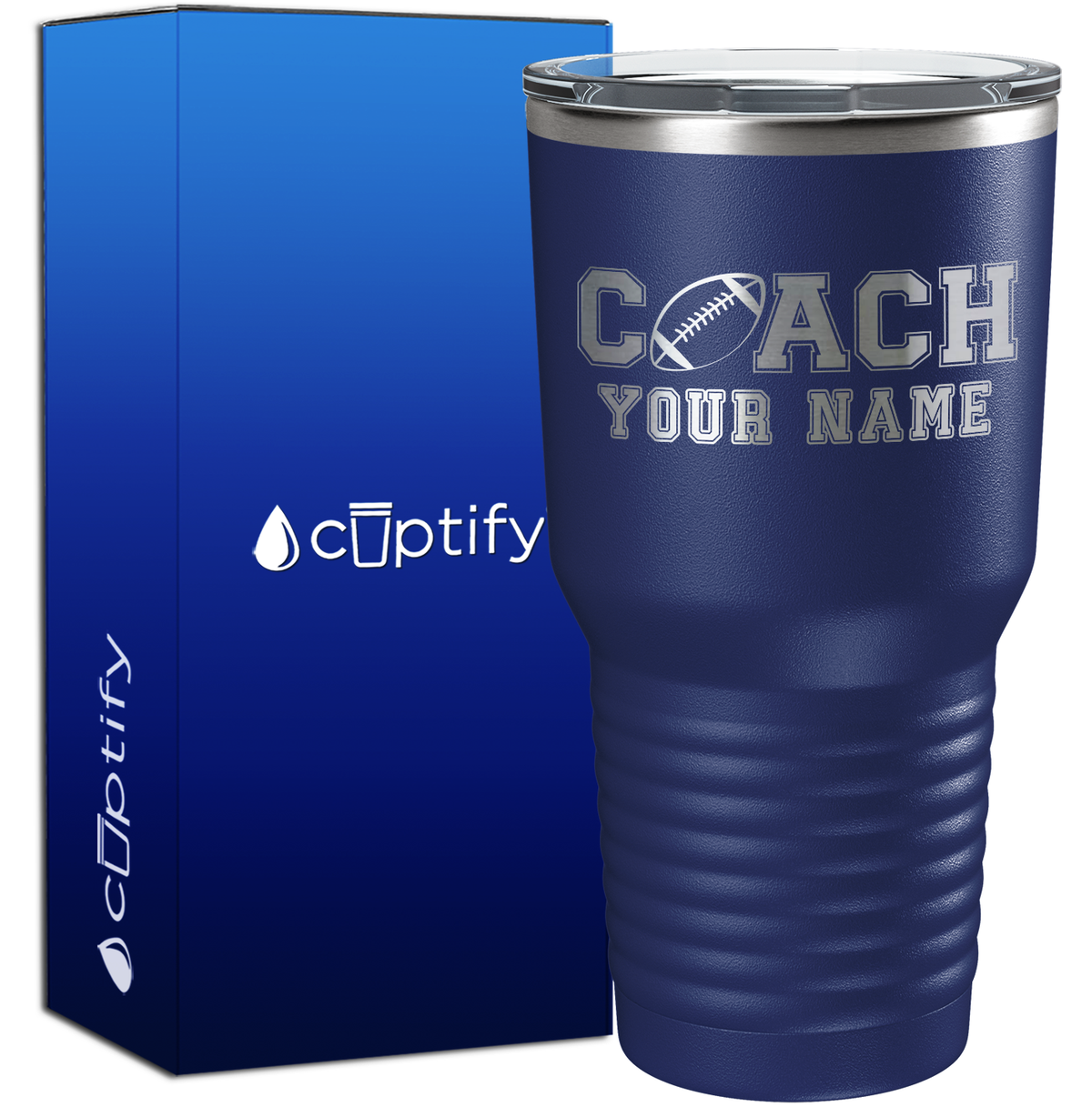 Personalized Coach Football 30oz Coach Tumbler