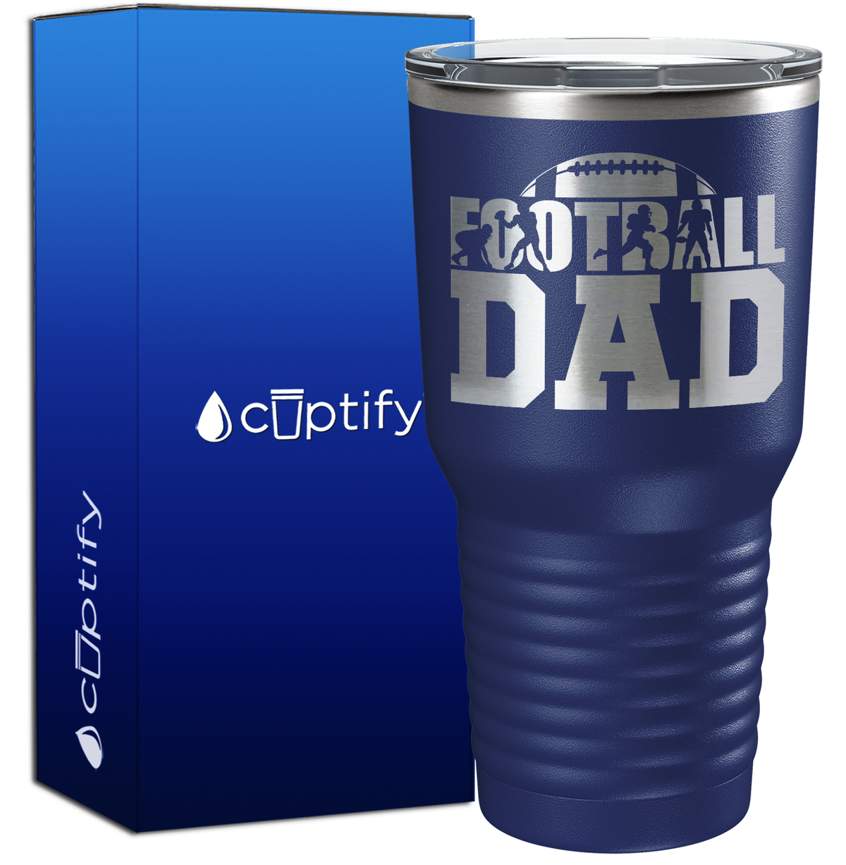 Football Dad 30oz Football Tumbler