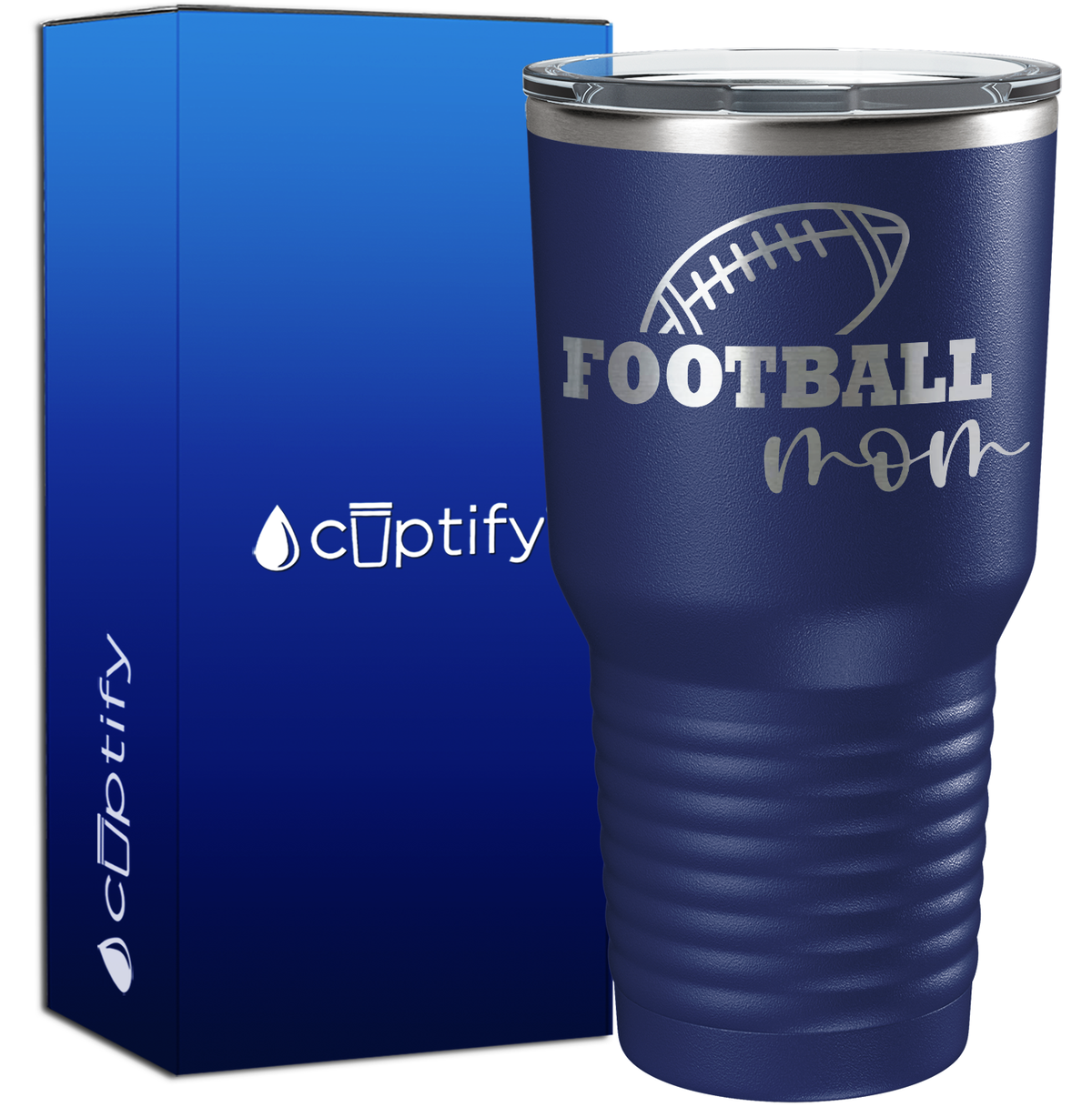 Football Mom 30oz Football Tumbler