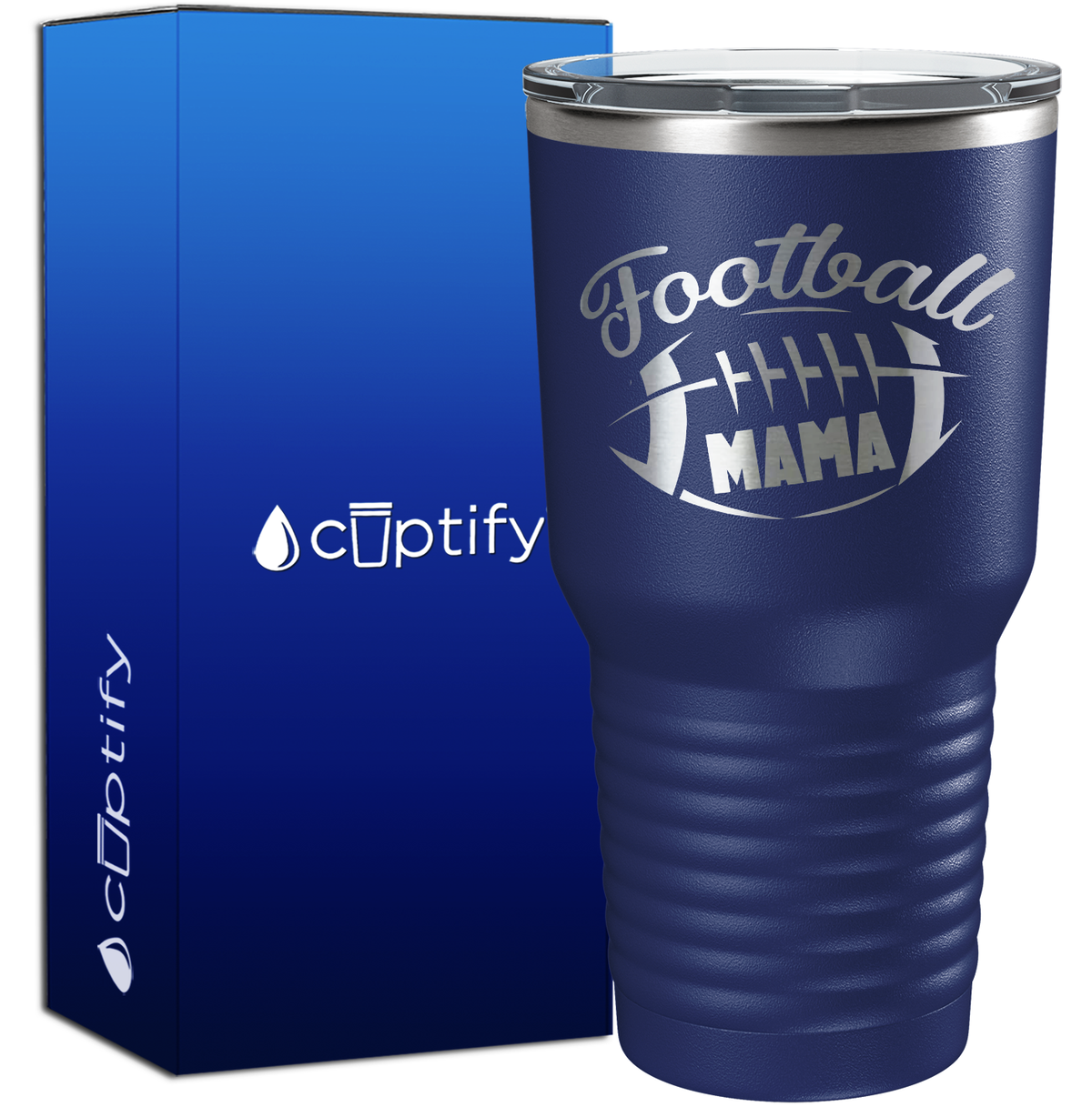 Football Mama 30oz Football Tumbler