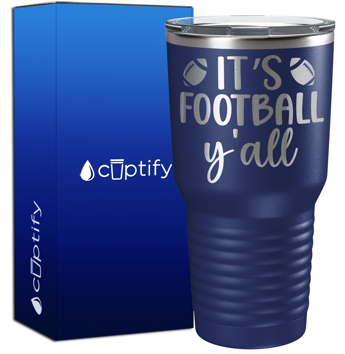 It's Football Y'all 30oz Football Tumbler