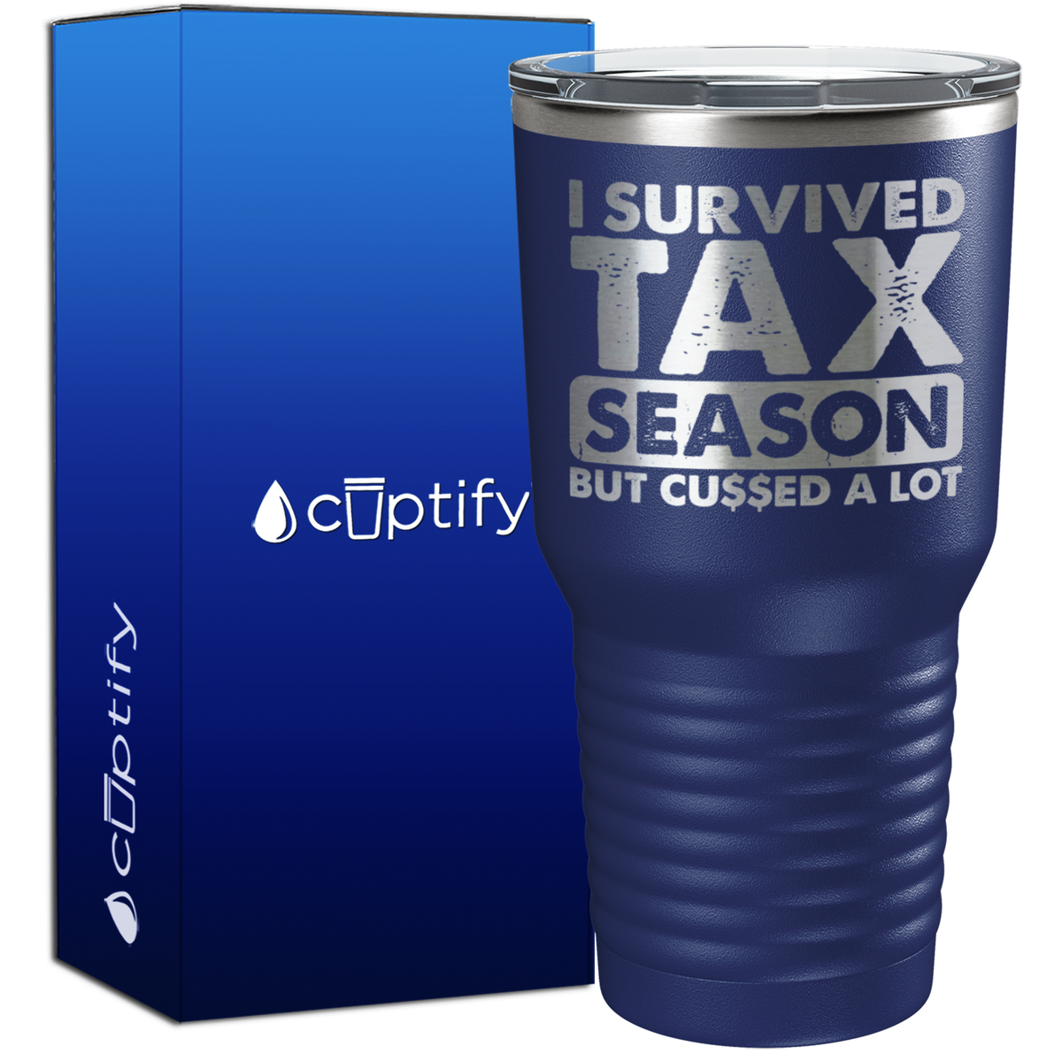 I Survied Tax Season 30oz Accountant Tumbler