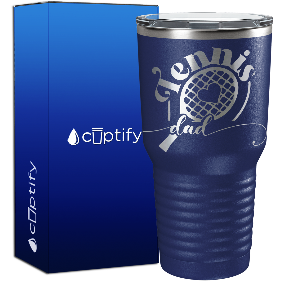 Tennis Racket Dad 30oz Tennis Tumbler