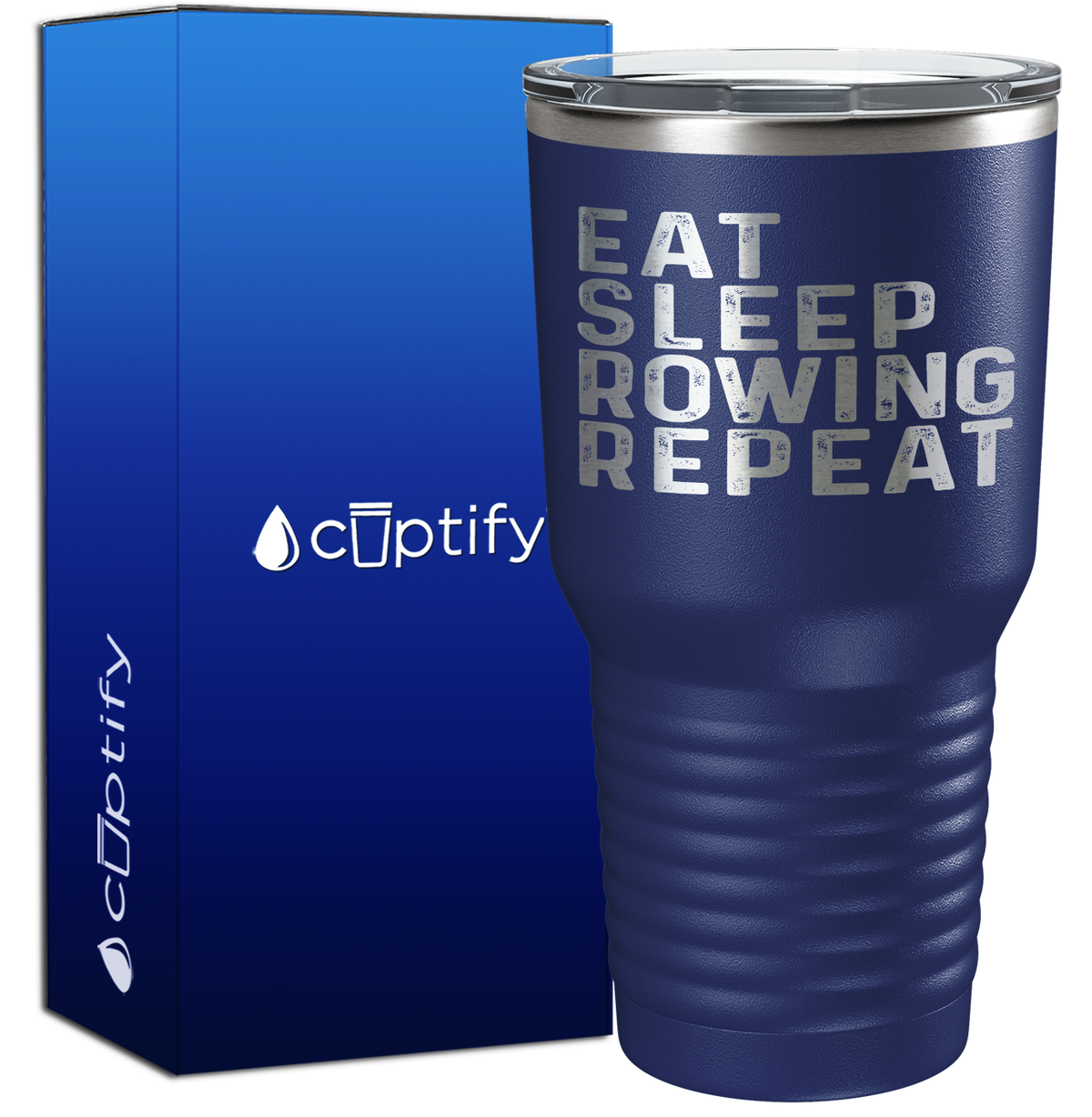Eat Sleep Rowing Repeat 30oz Crew Tumbler