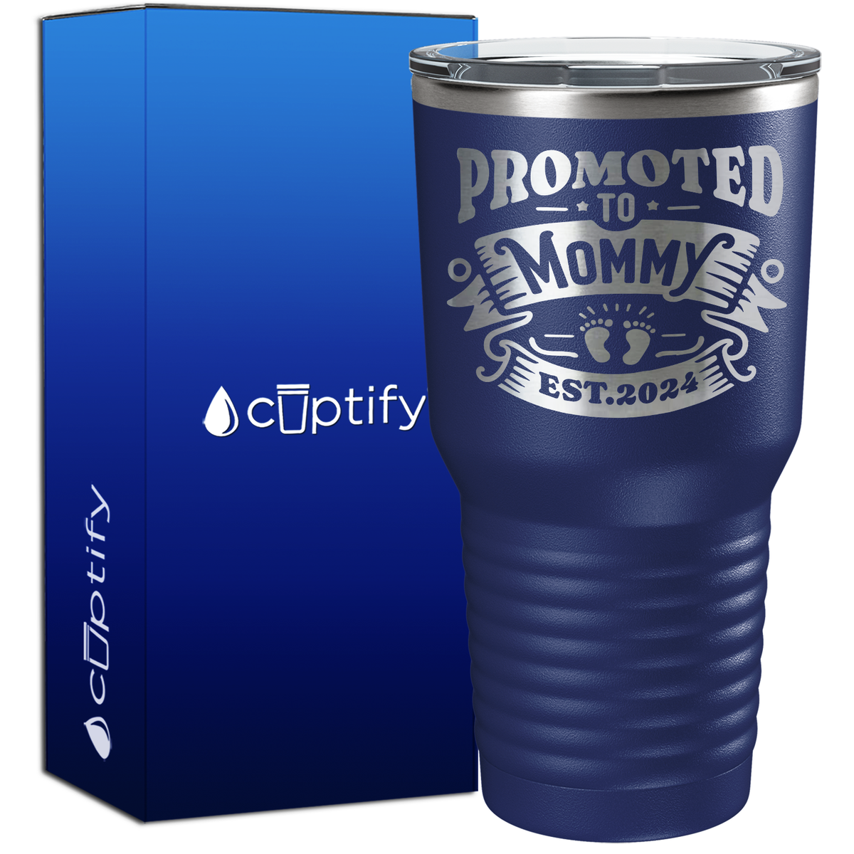 Promoted to Mommy Established 30oz New Baby Tumbler