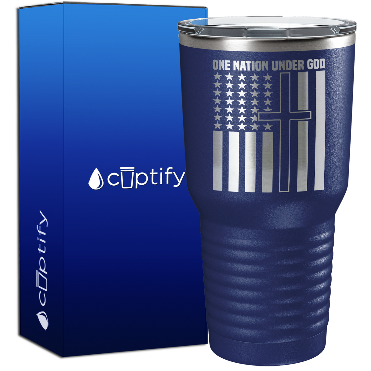 One Nation Under God 30oz 4th of July Tumbler