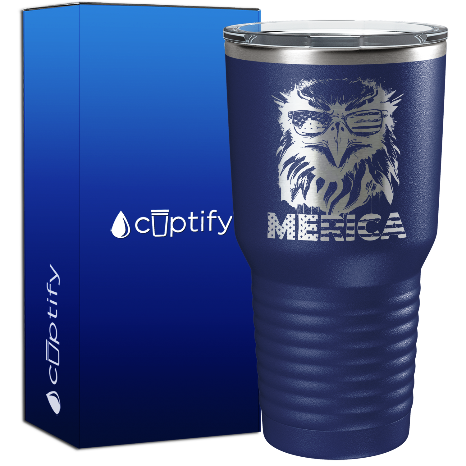 Merica Eagle 30oz 4th of July Tumbler