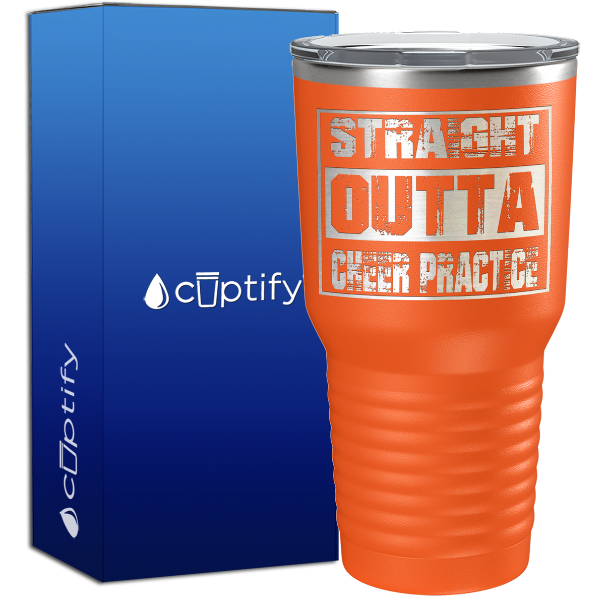 Straight Outta Cheer Practice 30oz Cheer Tumbler