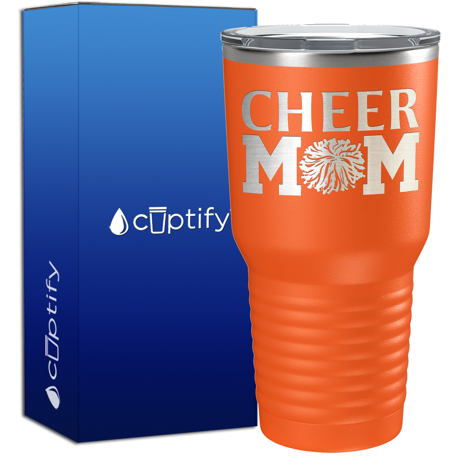 Cheer Mom Pom Pom 30oz Cheer Tumbler