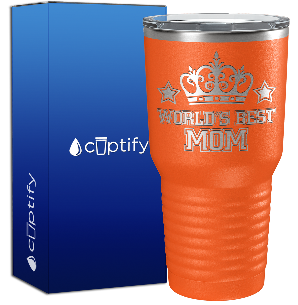 World's Best Mom with Crown 30oz Mom Tumbler
