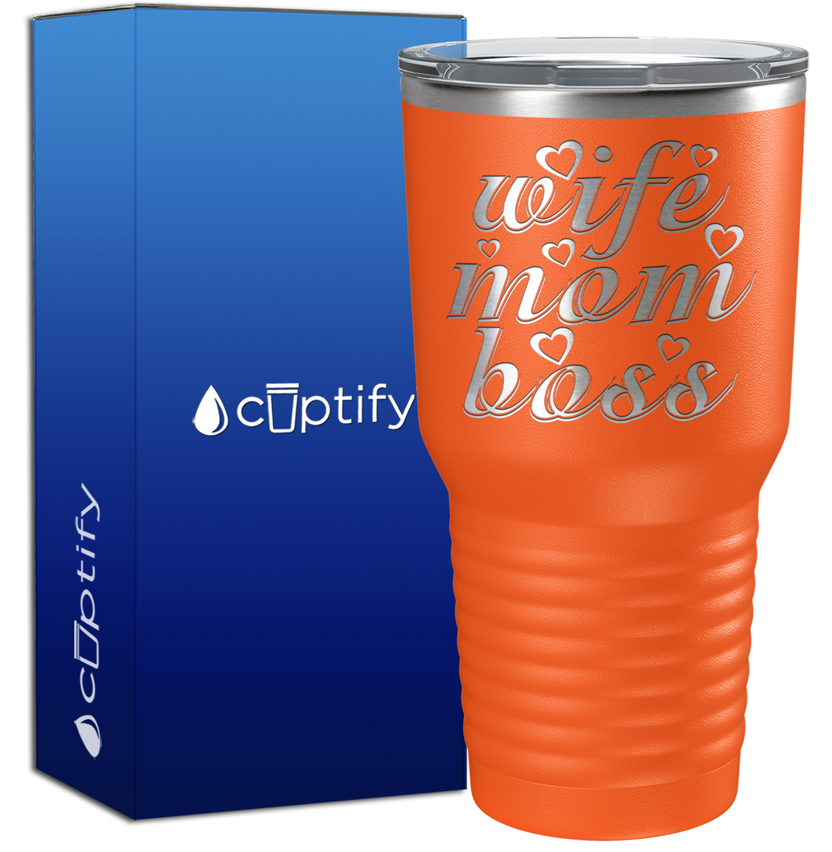 Wife Mom Boss 30oz Mom Tumbler