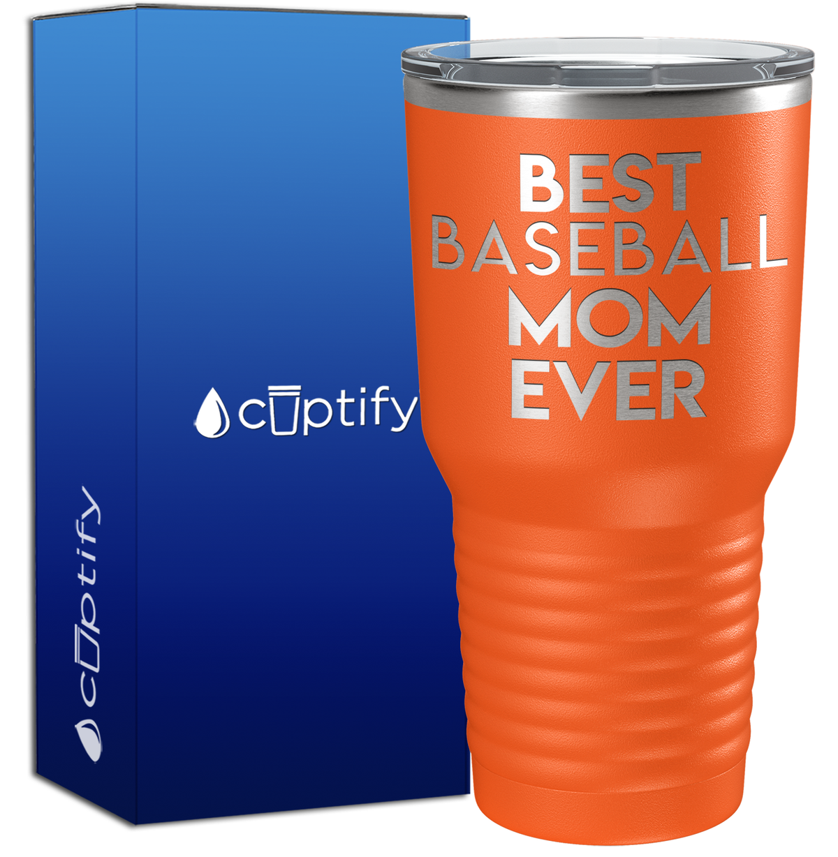 Best Baseball Mom Ever 30oz Baseball Tumbler