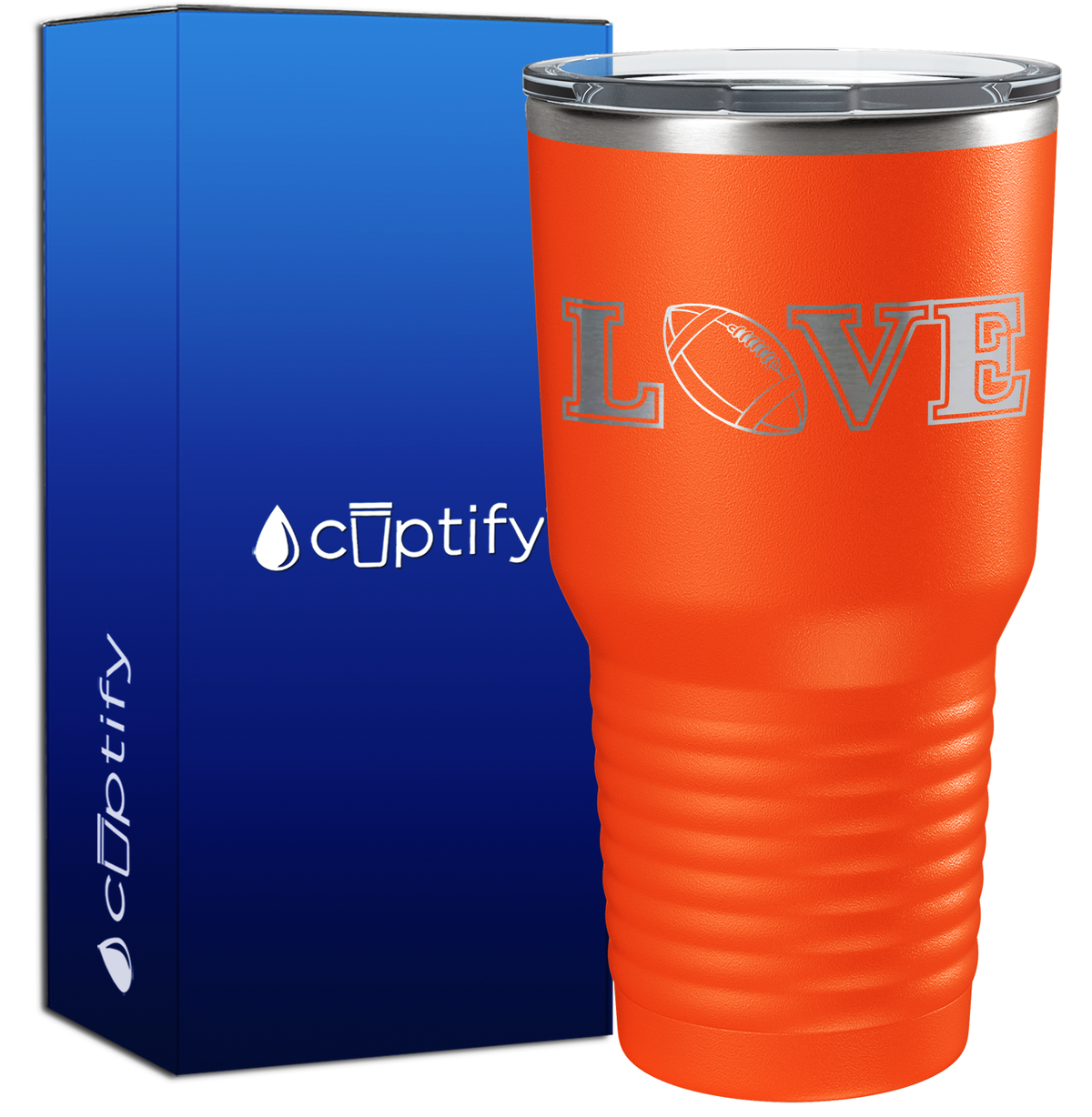 Football Love 30oz Football Tumbler