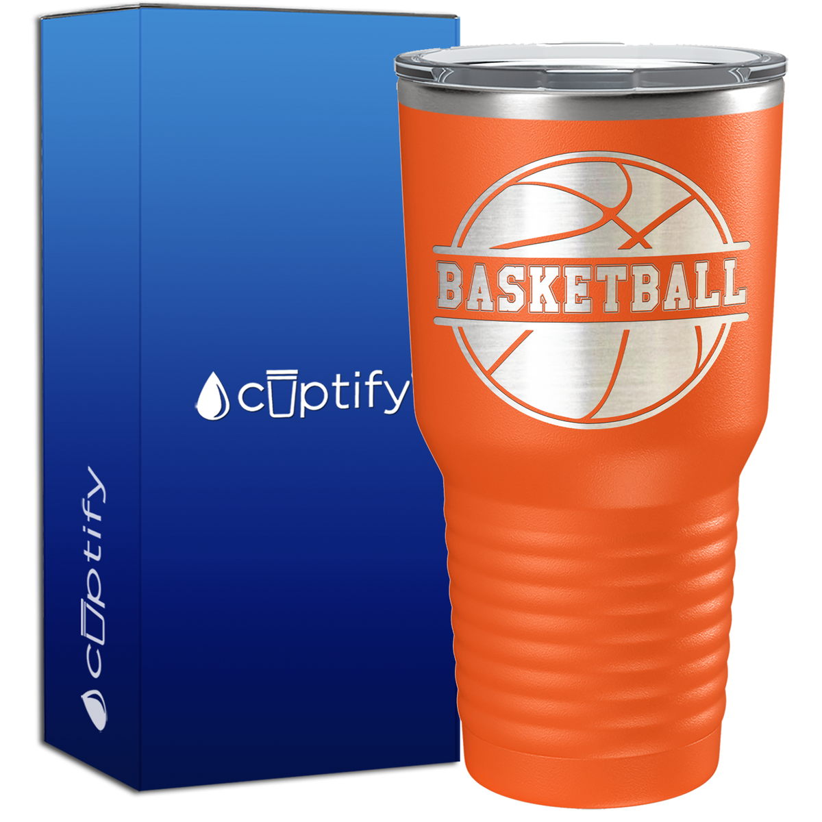Basketball Ball on 30oz Tumbler