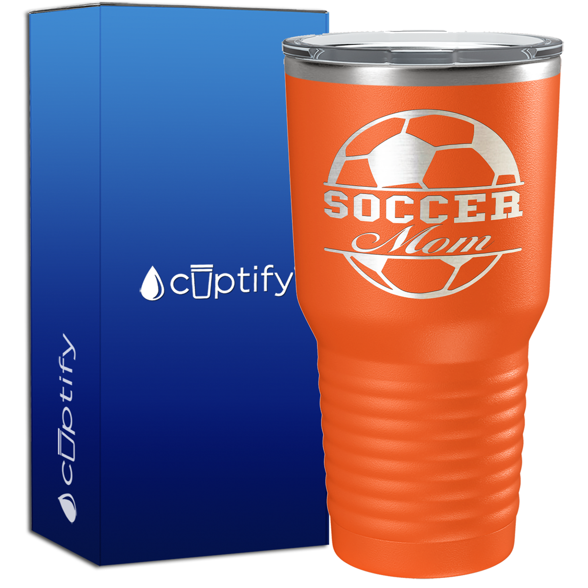 Soccer Ball Mom 30oz Soccer Tumbler
