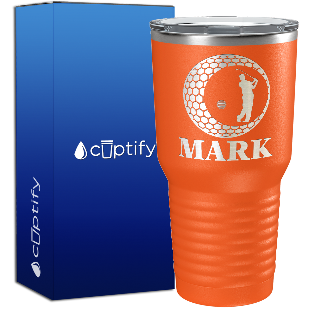 Personalized Golfer in Ball 30oz Golf Tumbler