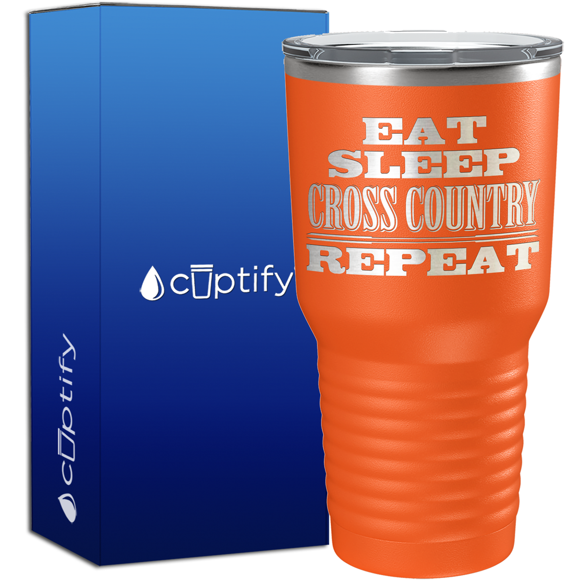Eat Sleep Cross Country Repeat 30oz Cross Country Tumbler