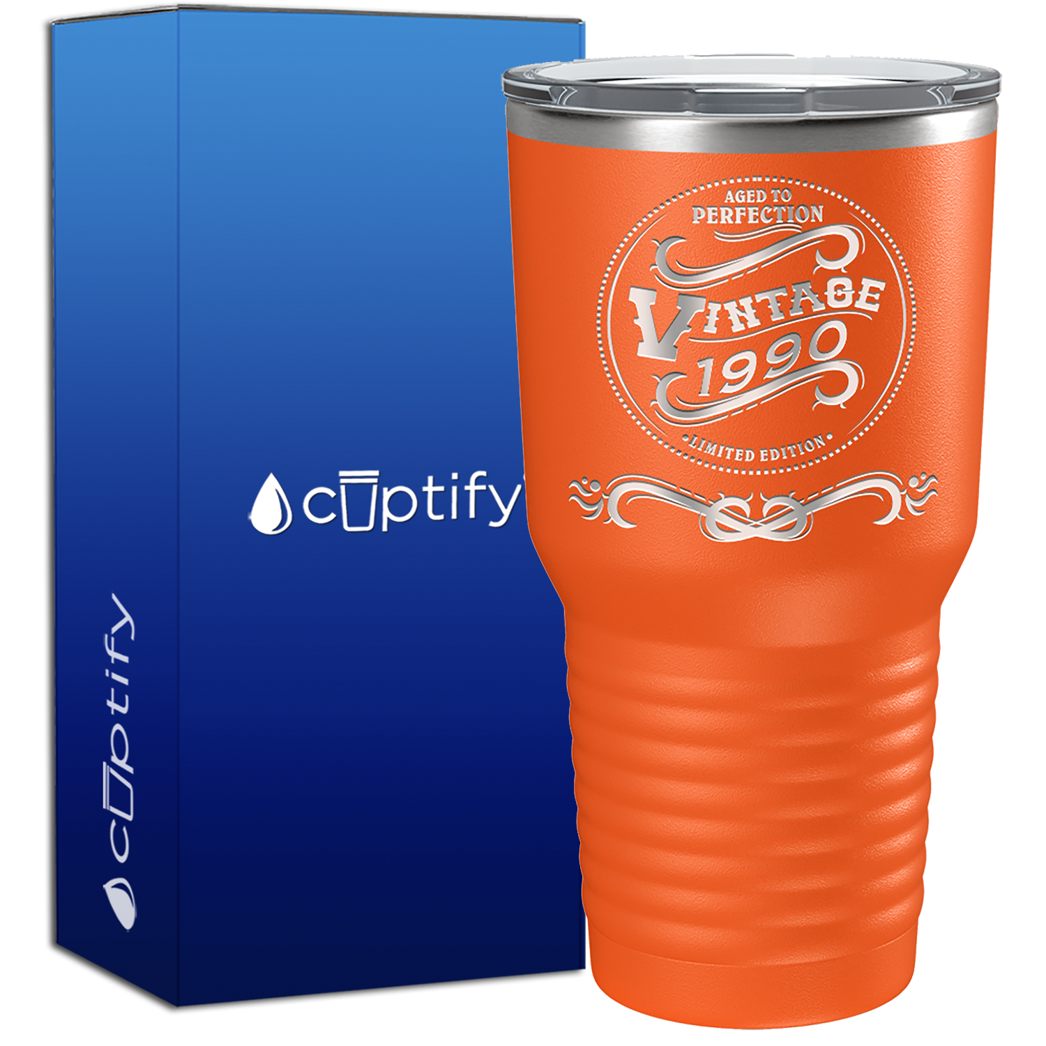 1990 Aged to Perfection Vintage 35th Birthday 35 Years Old 30oz Vintage Tumbler