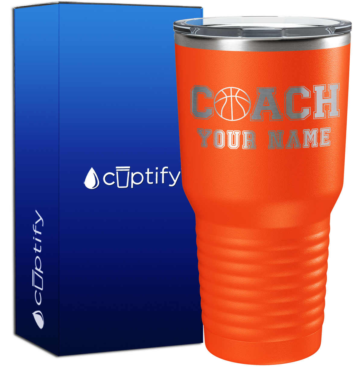 Personalized Coach Basketball 30oz Coach Tumbler